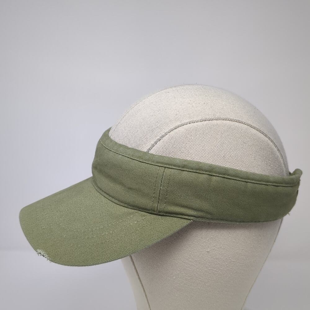 Unbranded Strapback Visor Hat Solid Green One Siz… - image 3